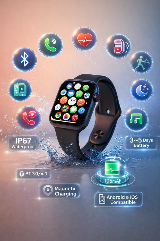 Smart Watch with Bluetooth Calling & ECG_PTM