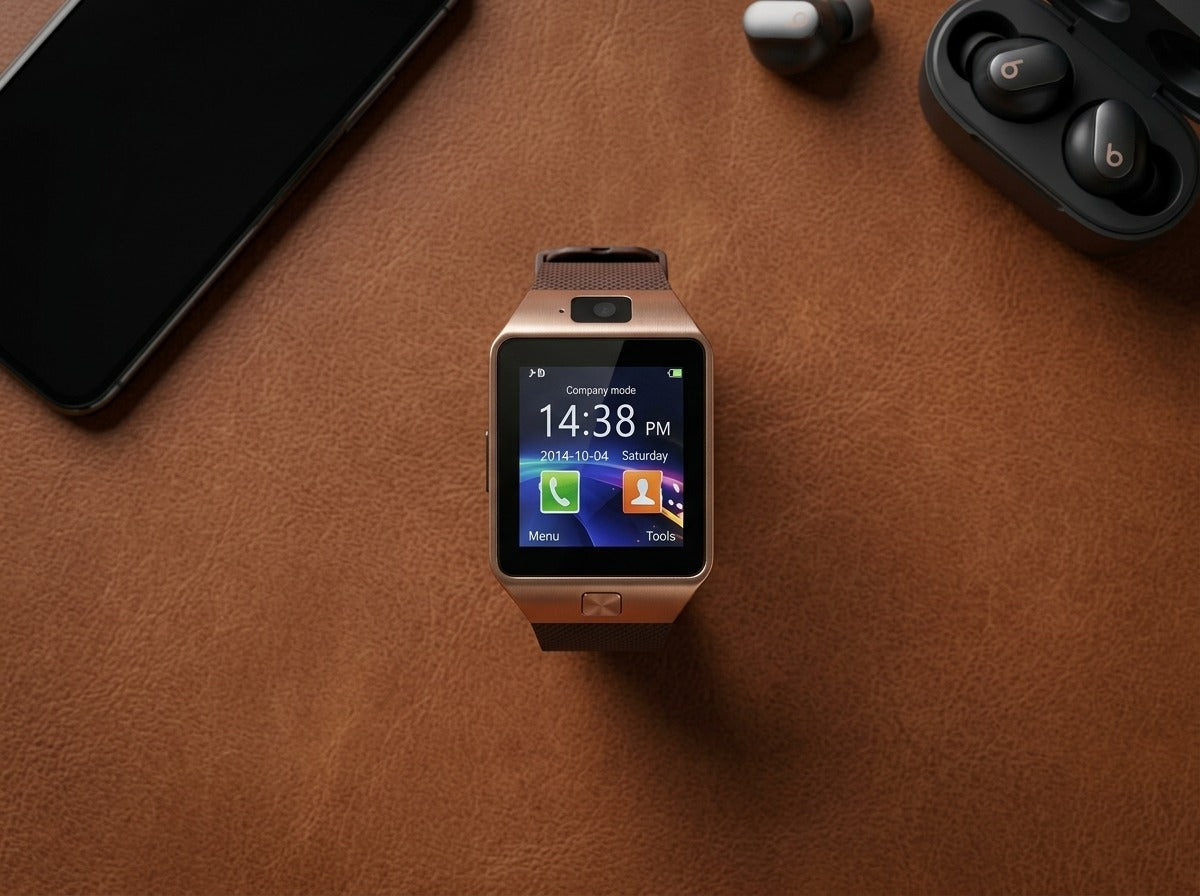 Smartwatch with SIM & Memory Card Slot and Camera Support_PTM