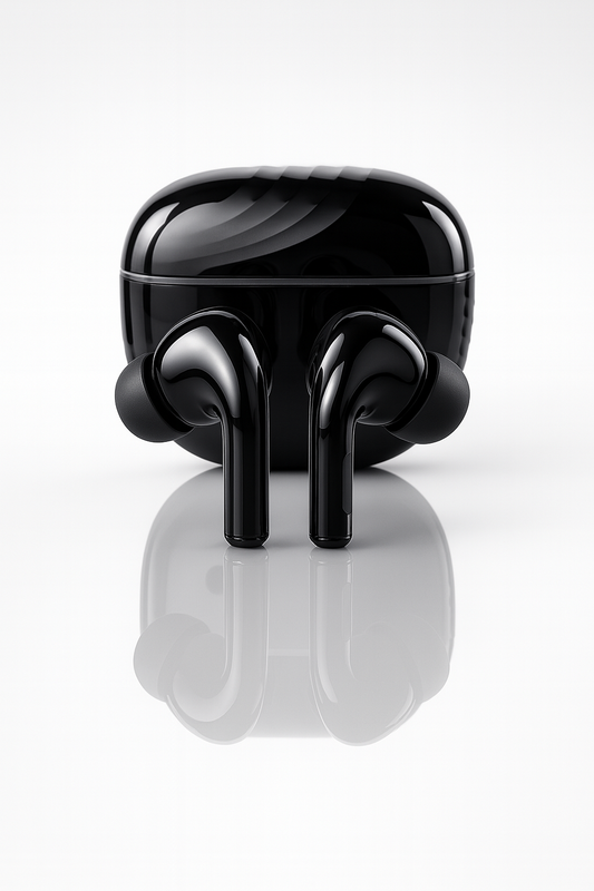 Pure Black Earbuds with Deep Bass, Quad Mic & 48H Playback - @Just Rs. 499/-