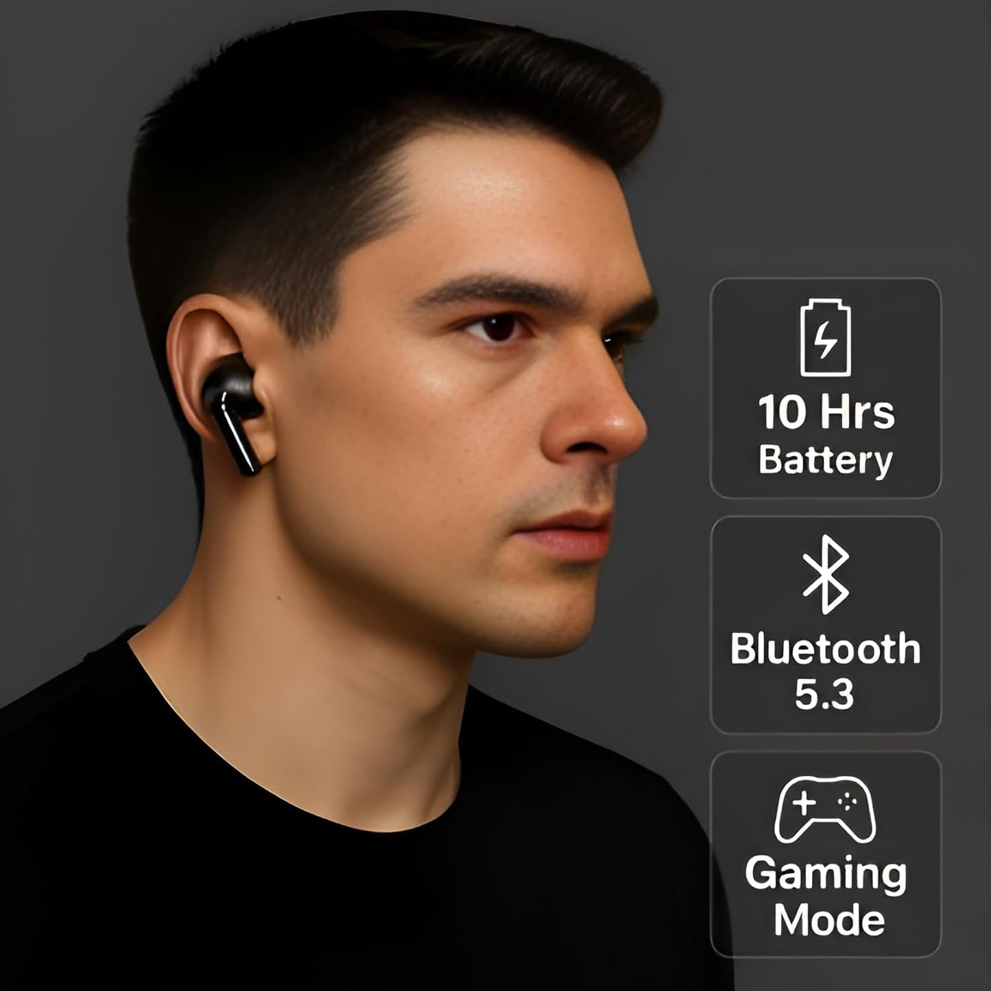 Pro 2 Wireless Bluetooth Earbuds with Deep Bass & Smart Touch Control