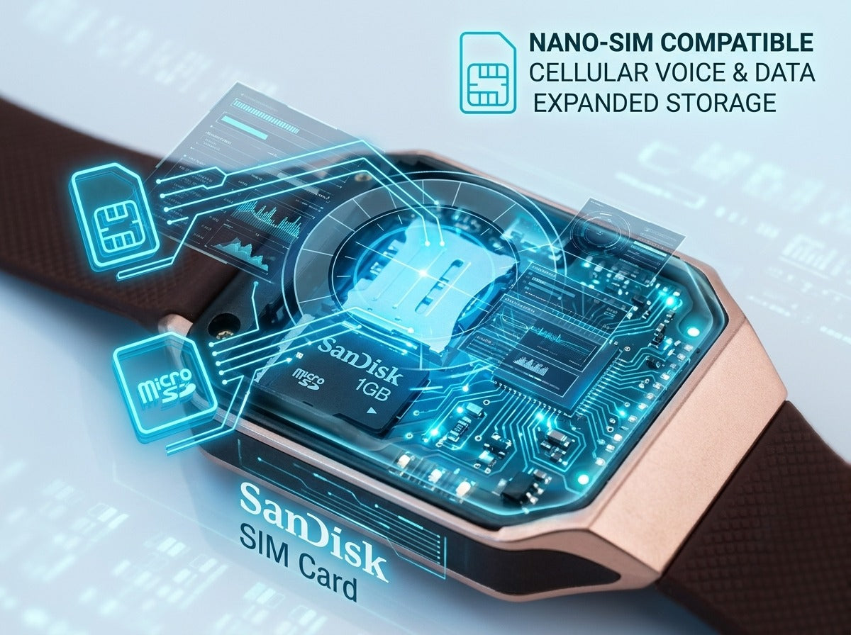 Smartwatch with SIM & Memory Card Slot and Camera Support_PTM