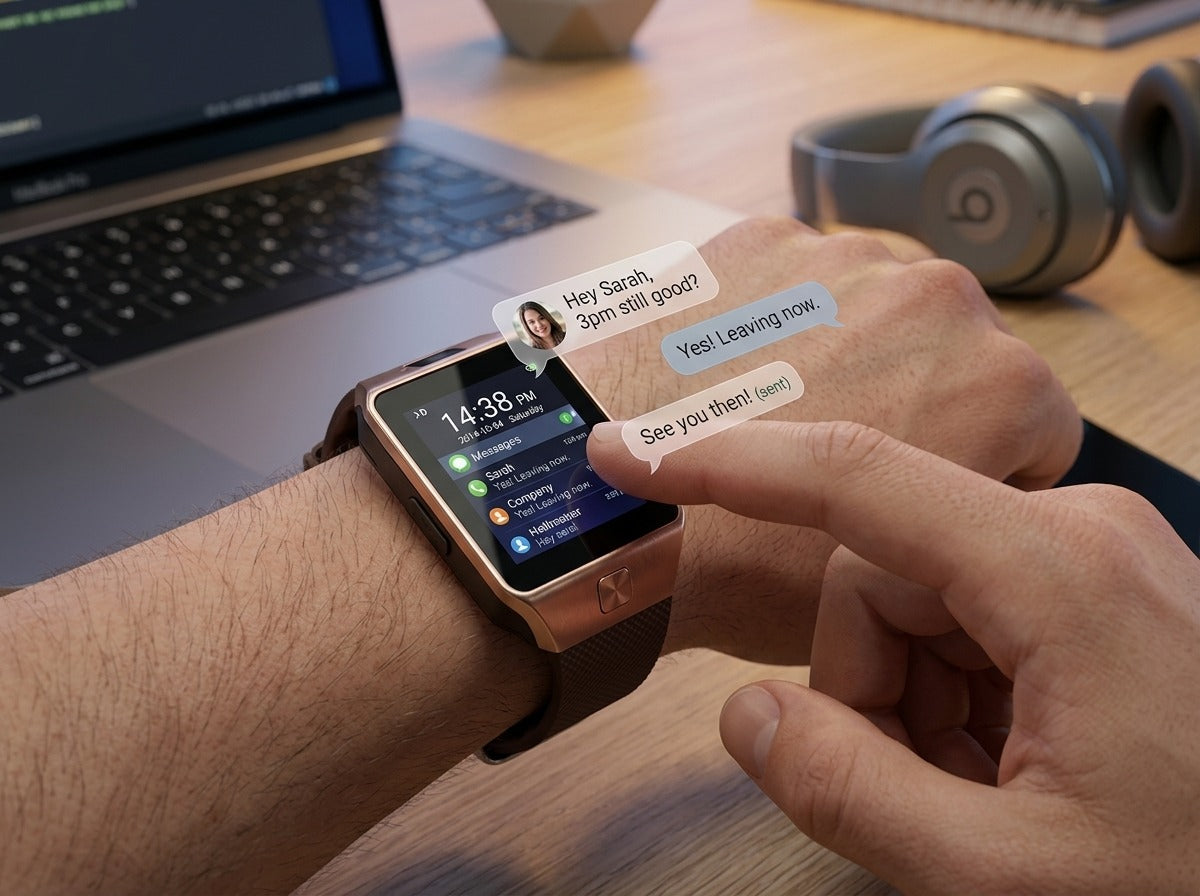Smartwatch with SIM & Memory Card Slot and Camera Support_PTM