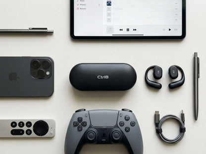 Ctrl8_X29_Open Ear Headphones with Digital Display Charging Case True Earbuds
