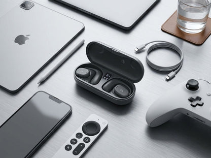 Ctrl8_X29_Open Ear Headphones with Digital Display Charging Case True Earbuds