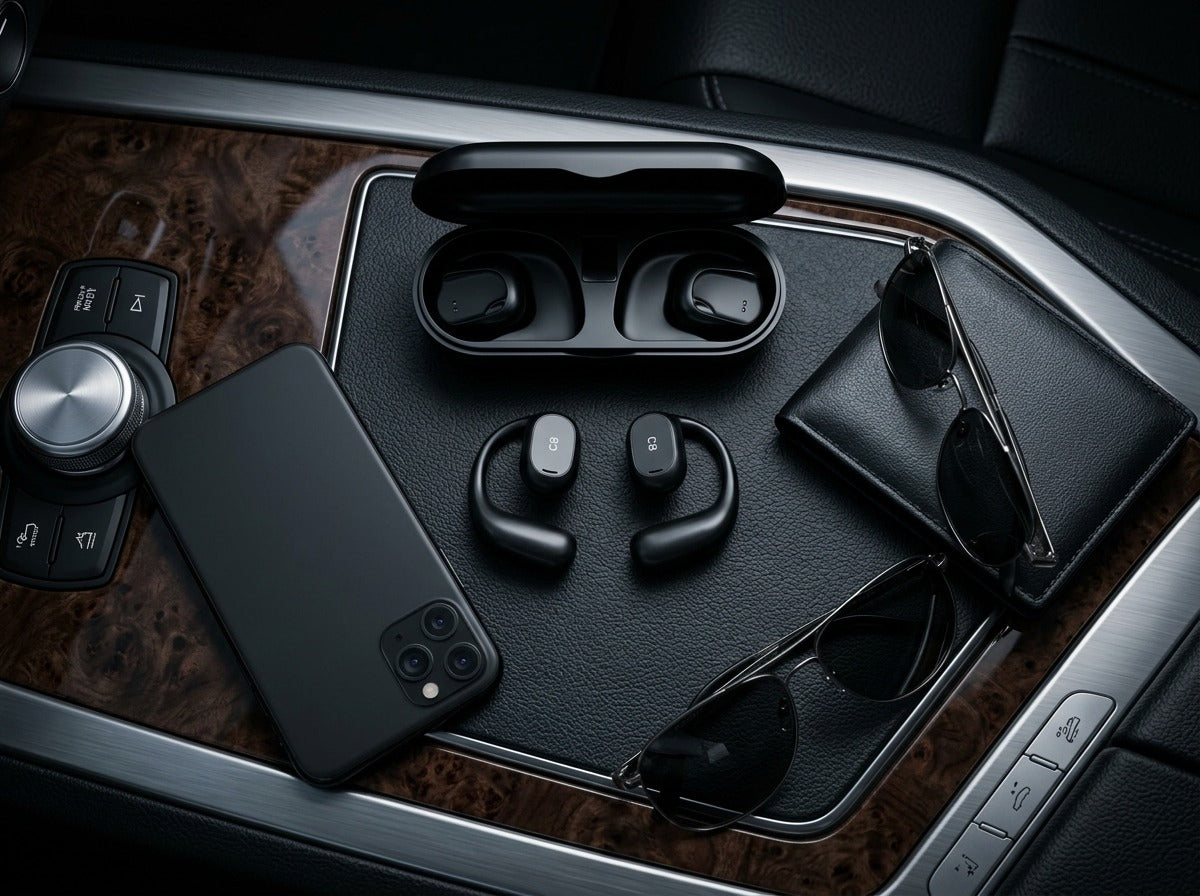 Ctrl8_X29_Open Ear Headphones with Digital Display Charging Case True Earbuds
