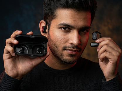 Ctrl8_X29_Open Ear Headphones with Digital Display Charging Case True Earbuds