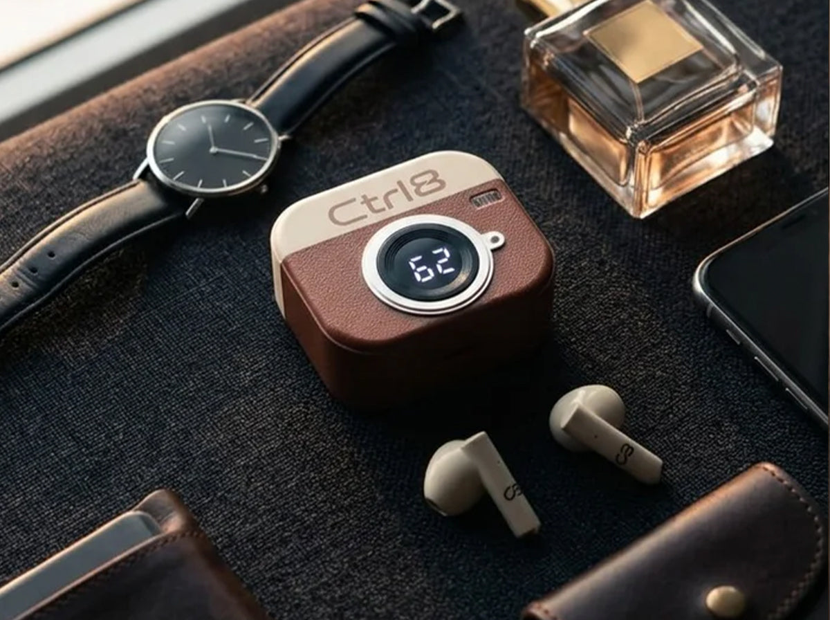 Ctrl8_Q86_Retro Camera Design Portable TWS Wireless Earbuds